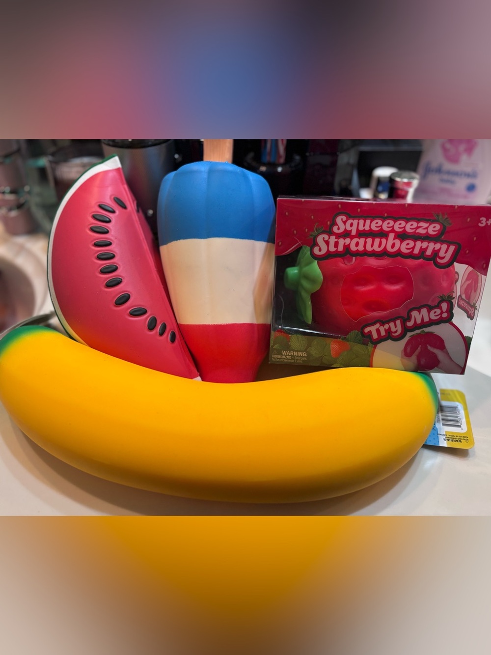 Sunny Days Strawberry, Banana, Rocket Pop and Watermelon Bundle x 4